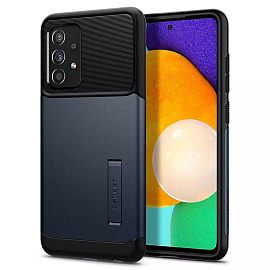Чехол для Samsung Galaxy A72 гибридный тонкий Spigen Slim Armor черно-графитовый
