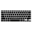 Накладка на клавиатуру защитная для Apple MacBook Air 13 A1466, A1369, Pro 13 A1278, Pro 15 A1260, A1226, A1211 USA (русские буквы) черная