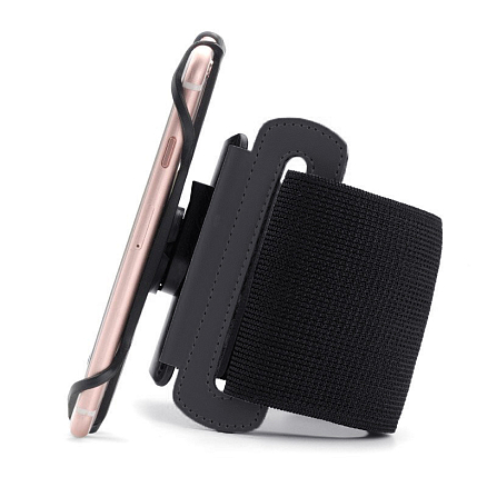 Чехол универсальный для телефона до 6 дюймов спортивный на запястье Hurtel Uni черный