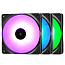 Вентилятор (кулер) для корпуса ПК Deepcool RF 120 с RGB-подсветкой комплект 3 шт.