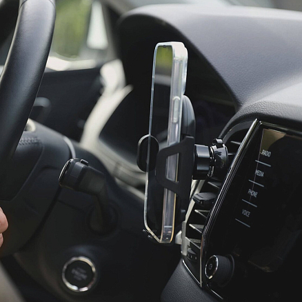 Держатель автомобильный в решетку обдува Rocket Drive черный