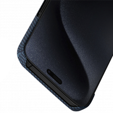 Чехол для iPhone 15 Pro кевларовый тонкий Pitaka MagEZ 4 Milky way galaxy