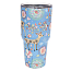 Термокружка Rambler Tumbler 900мл Pattern Reindeer голубая