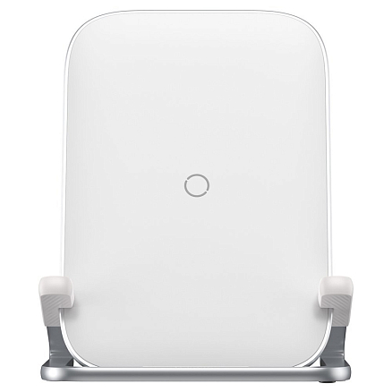 Беспроводная зарядка для телефона 15W Baseus Rib (быстрая зарядка) белая