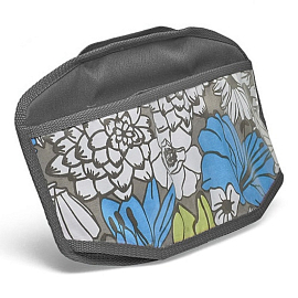 Накидка на спинку сиденья с держателем для игрушек Тренд Лайнин Тойз серая