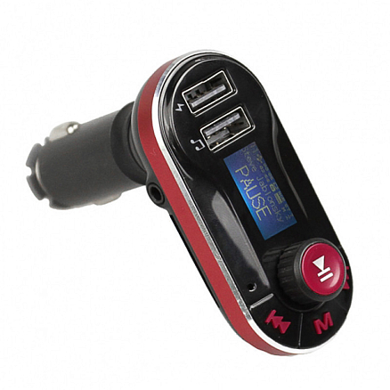 FM модулятор (трансмиттер) автомобильный Ritmix FMT-A780 с зарядкой USB (2.1А) и пультом