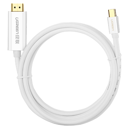 Кабель Type-C - HDMI (папа - папа) длина 1,5 м 4K 60Hz Ugreen MM121 белый