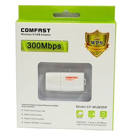 WI-FI USB-адаптер 300 Мбит/с Comfast CF-WU835P
