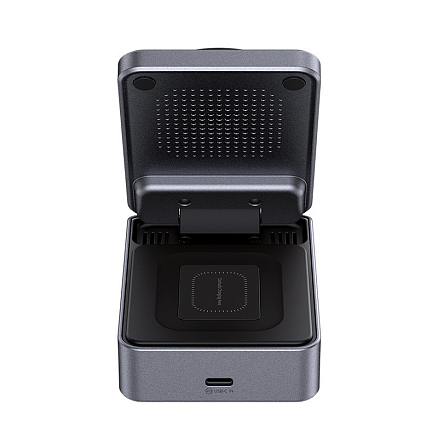 Беспроводная зарядка 3-в-1 MagSafe для телефона, Apple Watch и AirPods McDodo CH-5192 22.5W серая