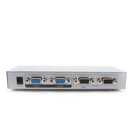 VGA Switch-Splitter (разветвитель) 2x2 порта (2 VGA входа на 2 VGA выхода) Dtech DT-7037