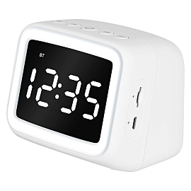 Портативная колонка TFN Light с часами белая