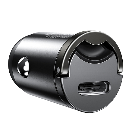 Зарядное устройство автомобильное Type-C 5А 30W Baseus Tiny Star Mini PPS (быстрая зарядка PD 3.0, QC 3.0) серое
