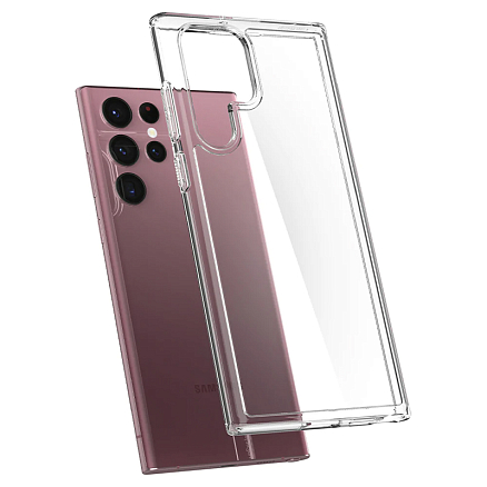 Чехол для Samsung Galaxy S22 Ultra гибридный Spigen Ultra Hybrid прозрачный