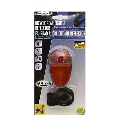 Велофонарь задний Bicycle Gear BG-54539