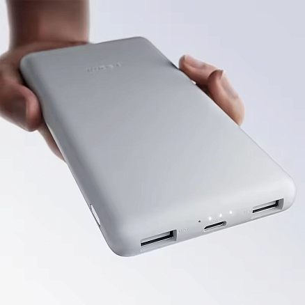 Внешний аккумулятор Xiaomi Power Bank Lite BHR9350GL 10000мАч (2xUSB, Type-C, быстрая зарядка QC, 22.5Вт) белый