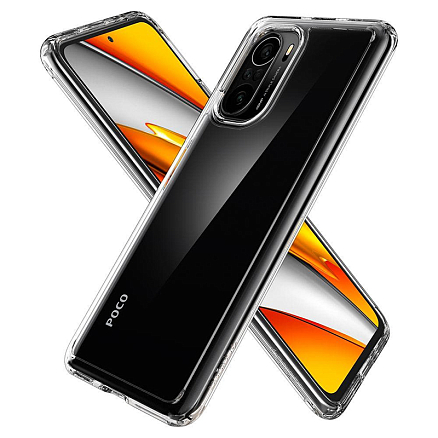 Чехол для Xiaomi Mi 11i, Poco F3 гибридный Spigen Ultra Hybrid прозрачный