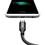 Кабель USB - MicroUSB для зарядки 1 м 2A плетеный Baseus Yiven черный