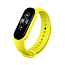 Сменный браслет для Xiaomi Mi Smart Band 5, 6 силиконовый кислотно-желтый