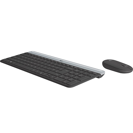 Набор клавиатура и мышь беспроводной Logitech MK470 графитовый