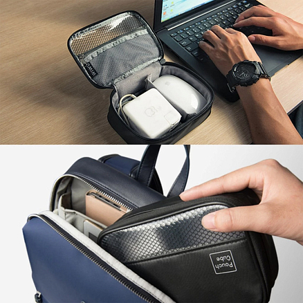 Сумка-органайзер для аксессуаров WiWU Gearmax Pouch Cube черная