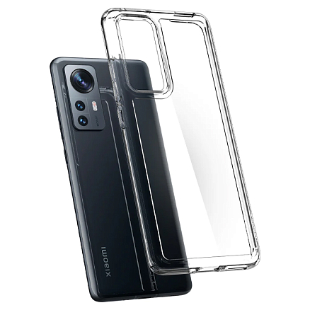 Чехол для Xiaomi 12, 12X гибридный Spigen Ultra Hybrid прозрачный