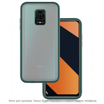Чехол для Huawei Nova 5T, Honor 20 силиконовый CASE Acrylic зеленый