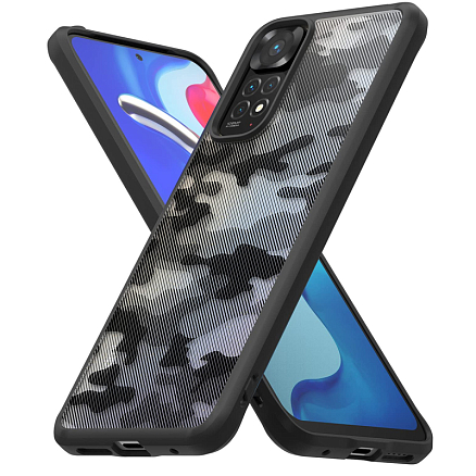 Чехол для Xiaomi Redmi Note 11, 11S гибридный Ringke Fusion камуфляжный матовый