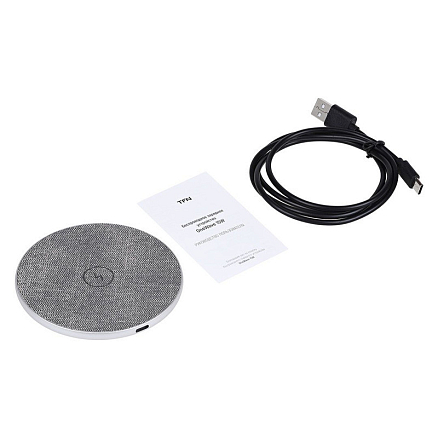 Беспроводная зарядка для телефона 15W TFN OneWave (быстрая зарядка) серое