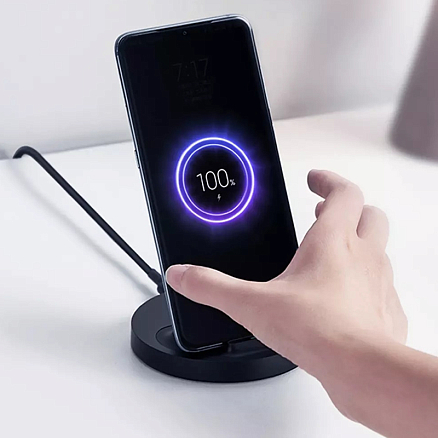 Беспроводная зарядка для телефона 20W Xiaomi Mi WPC02ZM (быстрая зарядка) черная