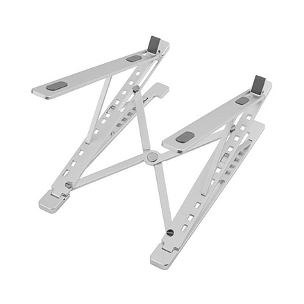 Подставка для ноутбука до 17 дюймов складная Evolution LS112 металлическая серебристая