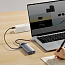 Хаб (разветвитель) Type-C - 2 x HDMI, 3 х USB 3.0, Type-C PD, RJ45 Baseus Gleam Series серый