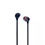 Наушники беспроводные Bluetooth JBL Tune 125BT вакуумные с микрофоном и пультом синие
