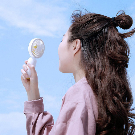 Вентилятор портативный ручной Baseus Firefly Mini Fan белый