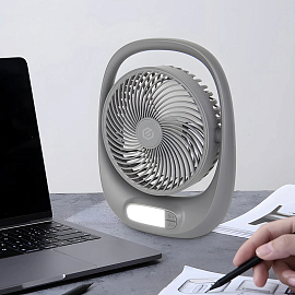 Вентилятор портативный настольный Evolution AirLeaf AL-101 серый