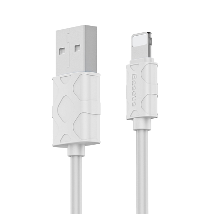 Кабель USB - Lightning для зарядки iPhone 1 м 2.1А Baseus Yaven белый