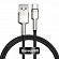 Кабель Type-C - USB для зарядки 1 м плетеный 6А 66W Baseus Cafule Metal CAKF000101 (быстрая зарядка) черный