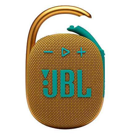 Портативная колонка JBL Clip 4 с защитой от воды желтая