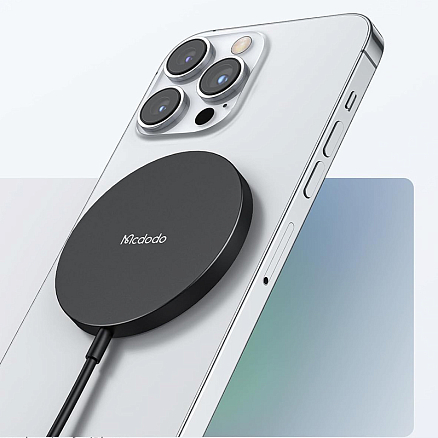 Беспроводная магнитная зарядка MagSafe для iPhone 15W McDodo CH-4360 черная