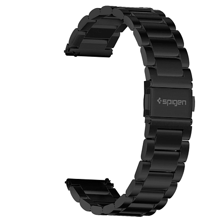 Ремешок-браслет для Samsung Galaxy Watch 42 мм, Watch 3 41 мм, Active, Active 2 40 мм и 44 мм металлический Spigen SGP Modern Fit черный