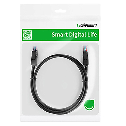 Сетевой кабель (патч-корд) RJ45 Cat.6 UTP длина 2 м Ugreen NW102 черный