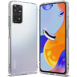 Чехол для Xiaomi Redmi Note 11 Pro, 11 Pro 5G гибридный Ringke Fusion прозрачный матовый