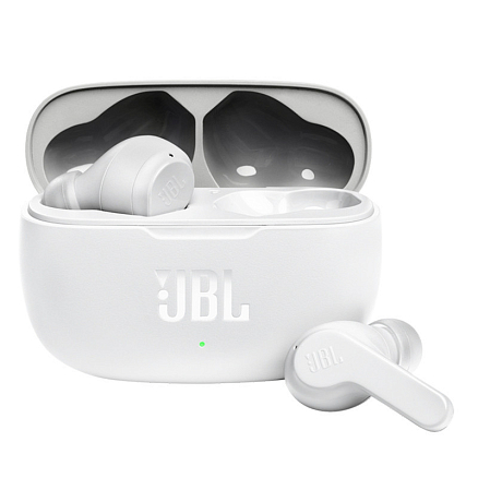 Наушники TWS беспроводные JBL Wave 200 вакуумные с микрофоном белые