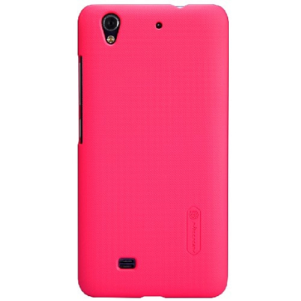 Чехол для Huawei Ascend G620 пластиковый тонкий Nillkin Super Frosted красный