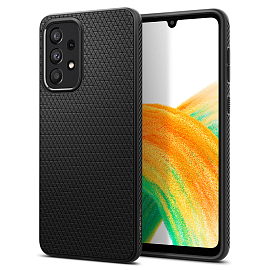 Чехол для Samsung Galaxy A33 5G гелевый Spigen Liquid Air матовый черный