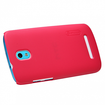 Чехол для HTC Desire 500 пластиковый тонкий Nillkin Super Frosted красный