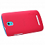 Чехол для HTC Desire 500 пластиковый тонкий Nillkin Super Frosted красный