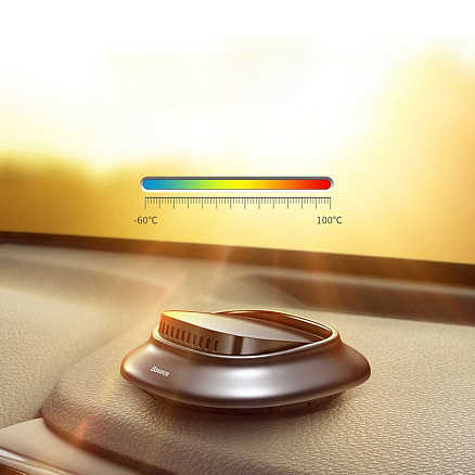 Ароматизатор автомобильный на приборную панель Baseus Little Volcano серый