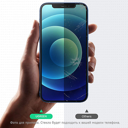 Защитное стекло для iPhone 13, 13 Pro на весь экран противоударное Ugreen SP206 с защитой от подглядывания