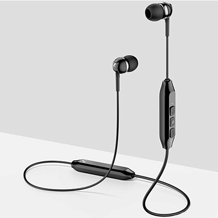 Наушники Bluetooth Sennheiser CX 150BT вакуумные с микрофоном и пультом управления черные