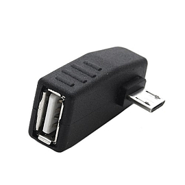 Переходник MicroUSB - USB хост OTG угловой